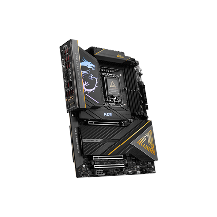 MSI MEG Z890 ACE | Processor family Intel | Processor socket LGA1851 | Supported hard disk drive interfaces SATA, M.2 |