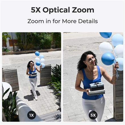 Reolink | 4K PoE IK10 Camera with 5X Optical Zoom | P437 | Dome | 8 MP | 2.7-13.5mm | IP67 | H.265 | Micro SD, Max. 256 GB