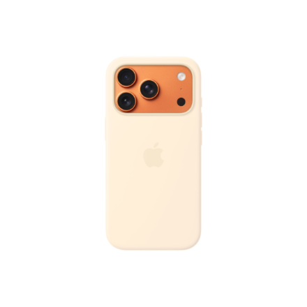 Apple iPhone 17 Pro Silicone Case with MagSafe – Vanilla | Apple