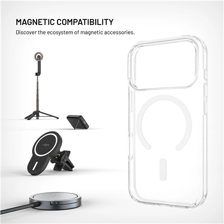 Fixed MagPure | Back cover | Apple | iPhone 18 Pro/17 Pro | TPU/PC | Clear | MagSafe