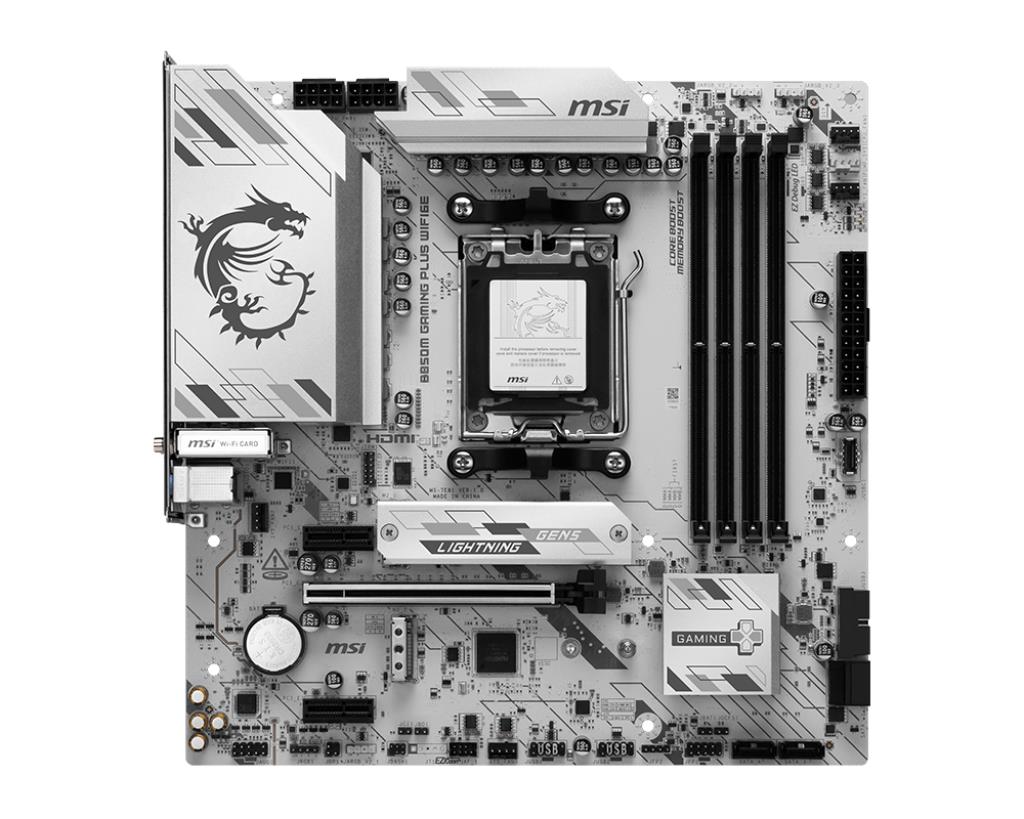 Mainboard MSI AMD B850 SAM5 Memory DDR5 Memory slots 4 B850MGAMINGPLUSWIFI6E