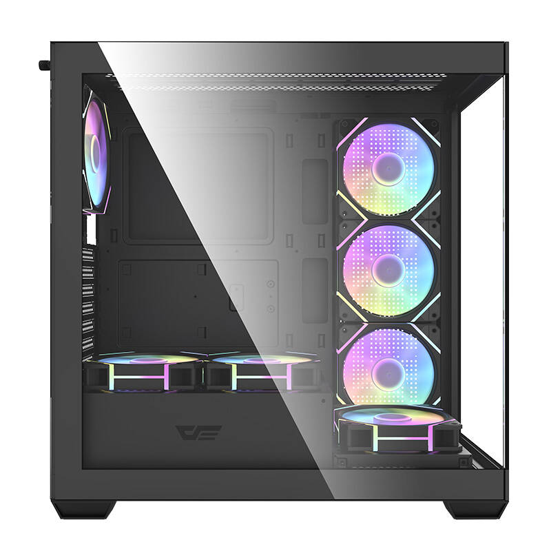 Darkflash DS900 computer case (black) + 7 ARGB fans - Image 2