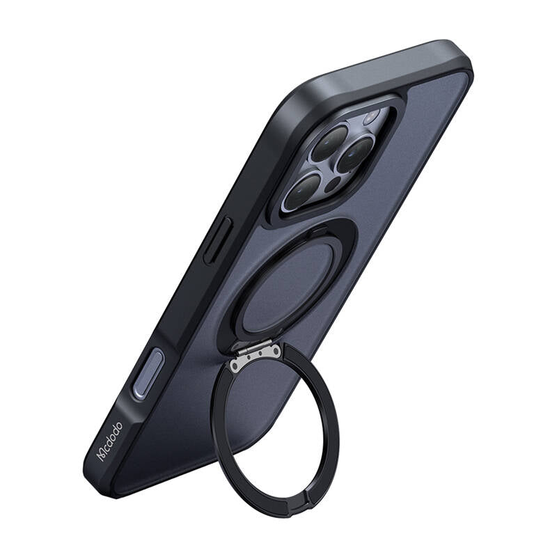 McDodo PC-4932 MagSafe case for iPhone 16 Pro with stand (black) - Image 2