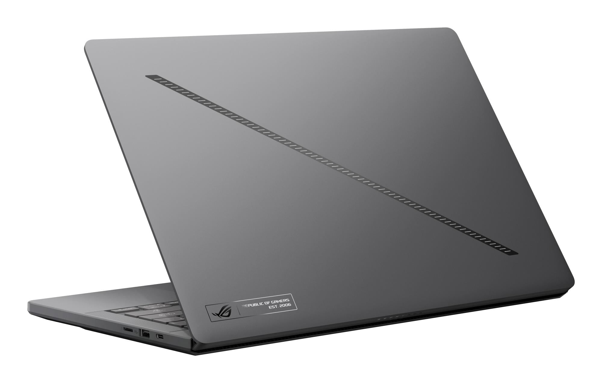 Notebook ASUS GA403UM-QS056W ROG Zephyrus CPU AMD RyzenT 9 270 4 GHz 14 " 2880 x 1800 pixels RAM 16 GB LPDDR5x-SDRAM SSD 1000 GB Discrete graphics NVIDIA GeForce RTX 5060 8 GB On-board graphics Yes OS installed Windows 11 Home Colour Grey Weight 1.5 kg