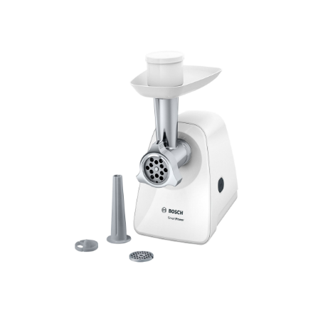 Bosch | Meat mincer SmartPower | MFW2510W | White | 350 W | Number of speeds 1 | 2 Discs: 3.8 and 8 mm; Sausage filler a