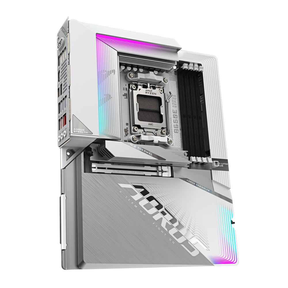 Mainboard GIGABYTE AMD B650 ATX Memory DDR5 Memory slots 4 1xPCI-Express 5.0 16x 3xM.2 1xHDMI 4xUSB 2.0 7xUSB 3.2 1xUSB-C 1xRJ45 3xAudio port B650EASTEALTHICE