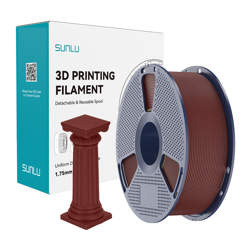 Sunlu PLA High-Speed Marble Filament (brick red) - Image 1