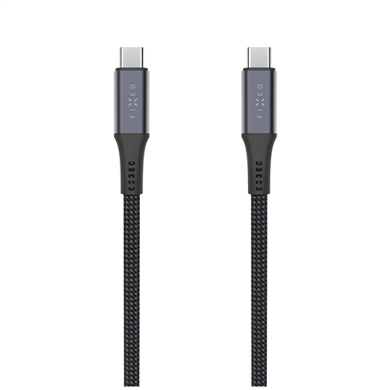 Fixed Braided Cable USB-C/USB-C, 2m, USB4 gen2 20Gbps, 4K 60Hz, 240W | FIXDBP-CC2-GR