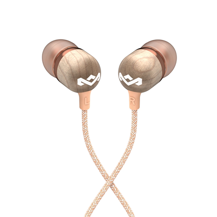 Marley Wired Earbuds | Smile Jamaica | Built-in microphone | USB Type-C | Copper