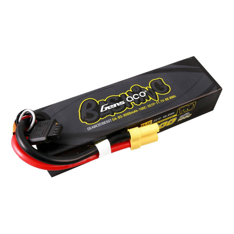 Gens ace G-Tech 8000mAh 11.1V 100C 3S1P Lipo Battery Pack with EC5-Bashing Series - Image 1