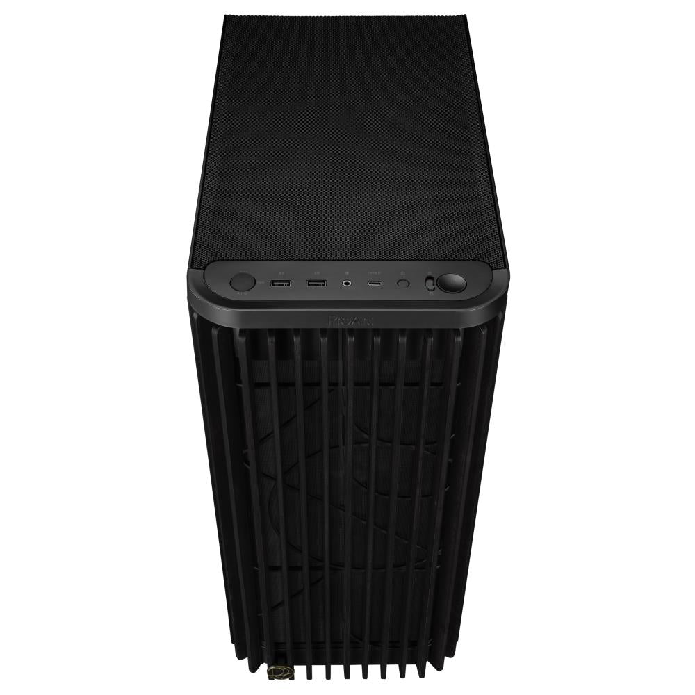 Case ASUS ProArt PA401 Wood Edition - Metal Panel MidiTower Not included ATX Colour Black PROARTPA401WOODMETPWM