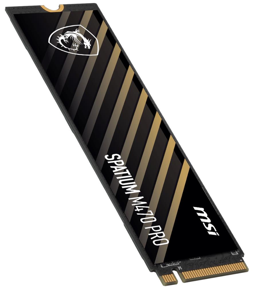 SSD MSI SPATIUM M470 PRO 2TB M.2 PCIe Gen4 NVMe 3D NAND Write speed 5000 MBytes/sec Read speed 6000 MBytes/sec 2.15mm TBW 640 TB MTBF 150000 hours S78-440Q990-P83