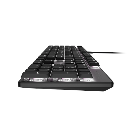 Natec Amberjack | Keyboard | Wired | US | Linear | White backlight, Hot-swappable switches, Anti-ghosting, Built-in memo