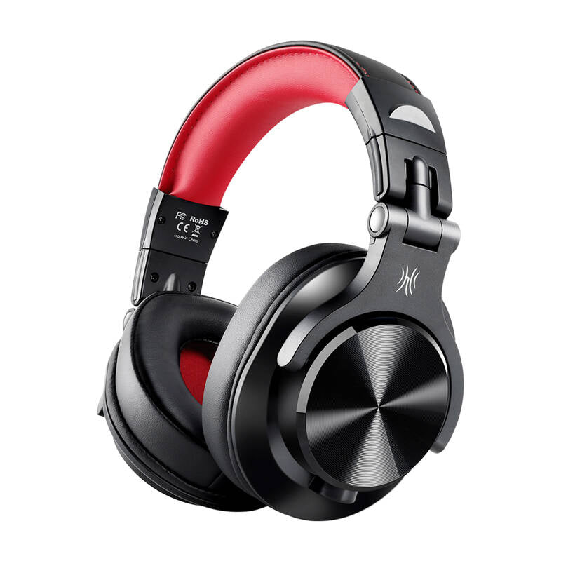 Oneodio A71 Wired Headphones (Black and Red) - Image 1