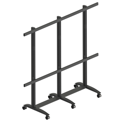 EDBAK Floor stand | TRV400.006 Videoconferencing trolley for Samsung | Height adjustment | 130 " | Maximum weight (capac