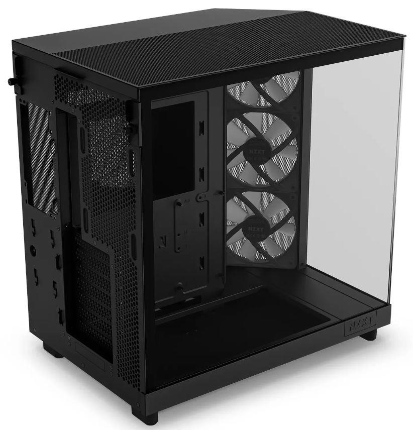 Case NZXT H6 Flow RGB MidiTower Case product features Transparent panel Not included ATX MicroATX MiniITX Colour Black CC-H61FB-R1