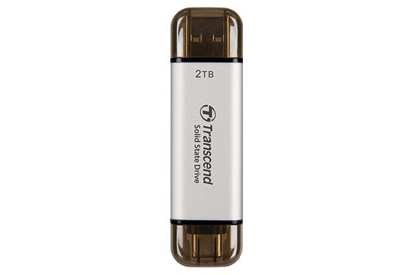 External SSD TRANSCEND ESD310 2TB USB-C USB 3D NAND Write speed 950 MBytes/sec Read speed 1050 MBytes/sec TS2TESD310S