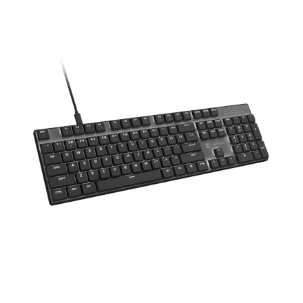 Natec Amberjack | Keyboard | Wired | US | Linear | White backlight, Hot-swappable switches, Anti-ghosting, Built-in memo