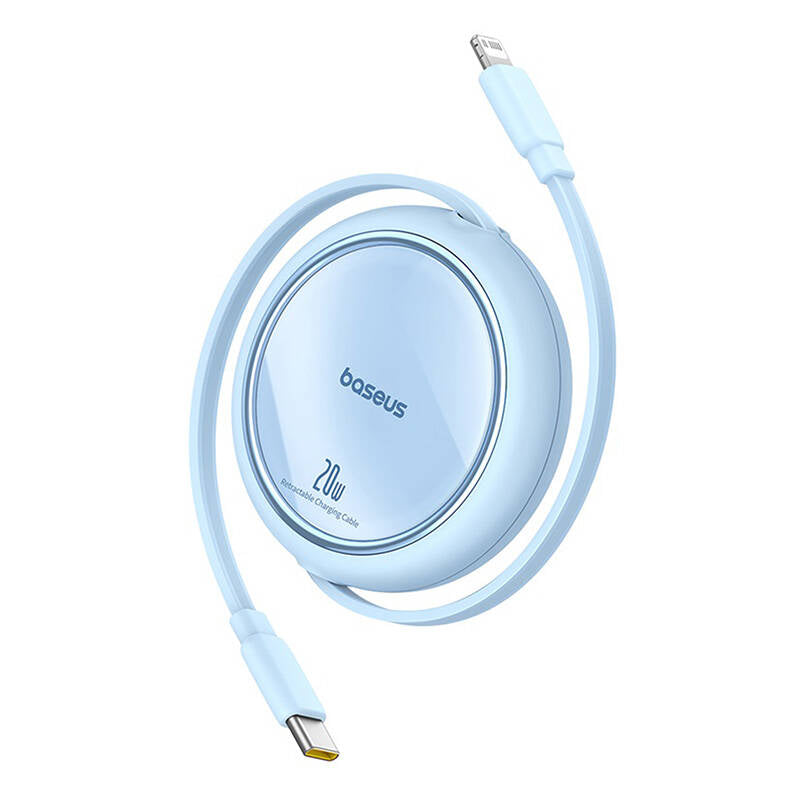 USB Cable Baseus Free2Pull USB-C to iP 20W 1m (blue) - Image 1