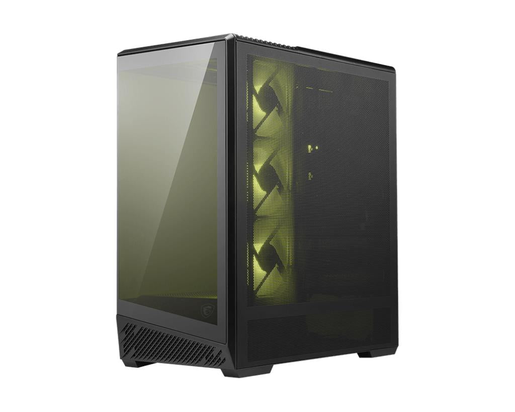 Case MSI MAG PANO 130R PZ MidiTower Case product features Transparent panel Not included Colour Black MAGPANO130RPZ