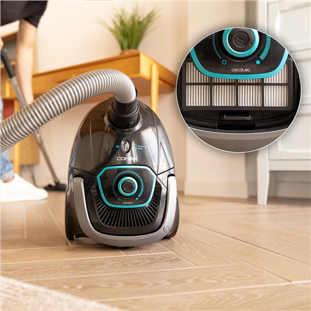 Cecotec Vacuum cleaner | Conga Powerbag 2500 Plus | Bagged | Dust capacity 2.5 L | Power 850 W | Black