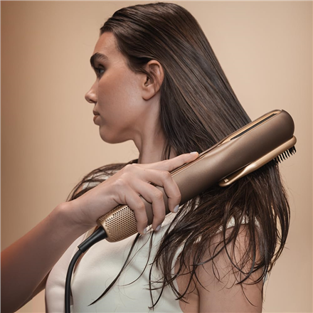 Cecotec Air Straightener | AirLisse 2in1 ForceDry Champagne | Ceramic heating system | Number of heating levels 4 | 1000