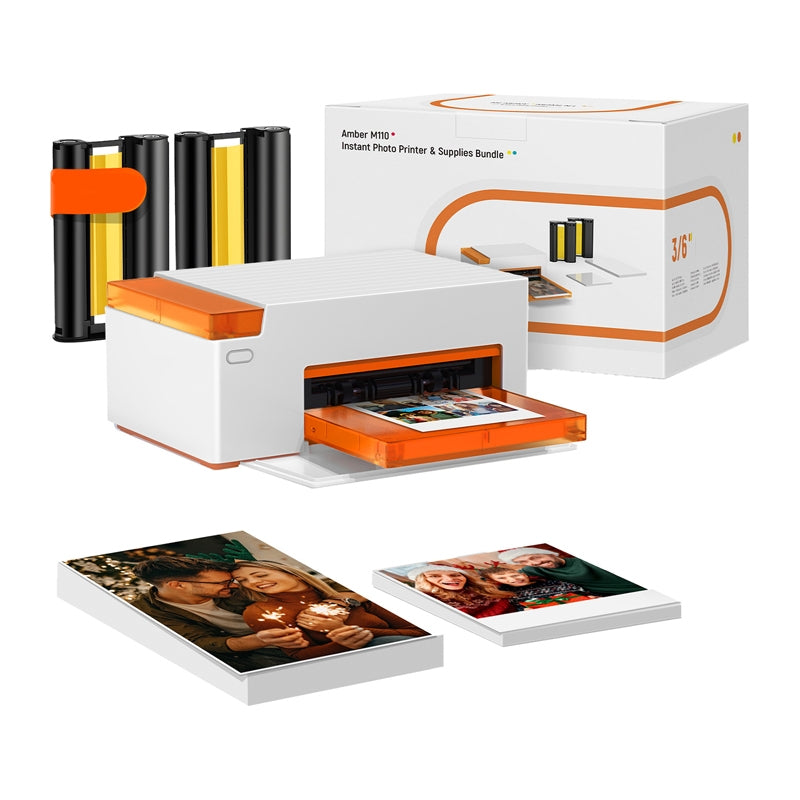 Liene Amber M110 4x6" Portable Photo Printer with 60 sheets of 4x6" photo paper - Image 1
