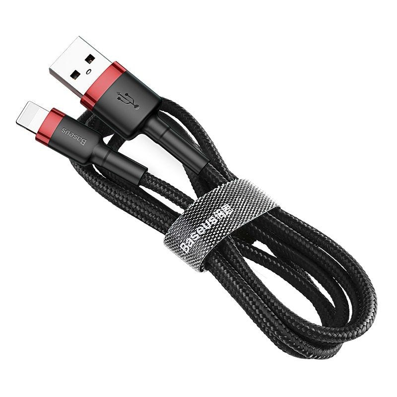 Baseus Cafule USB Lightning Cable 2.4A 1m (Red+Black) - Image 2