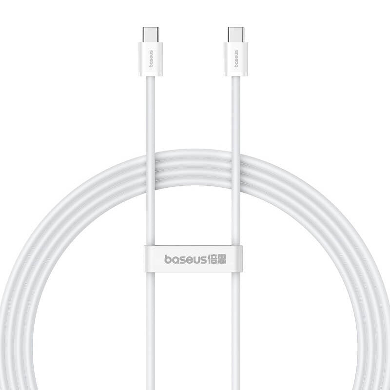 Kabel szybkiego Åadowania USB-C do USB-C Baseus Superior 2 100W 2m (biaÅy) - Product Image 1