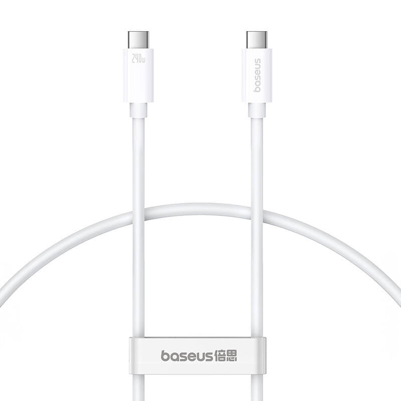 Kabel USB-C do USB-C Baseus Superior USB4, 240W, 1m (biaÅy) - Product Image 1