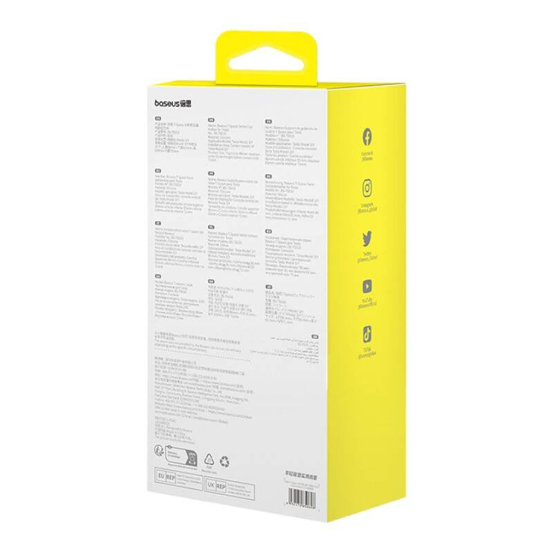 Baseus T-Space cup holder for Tesla (black) - Product Image 7