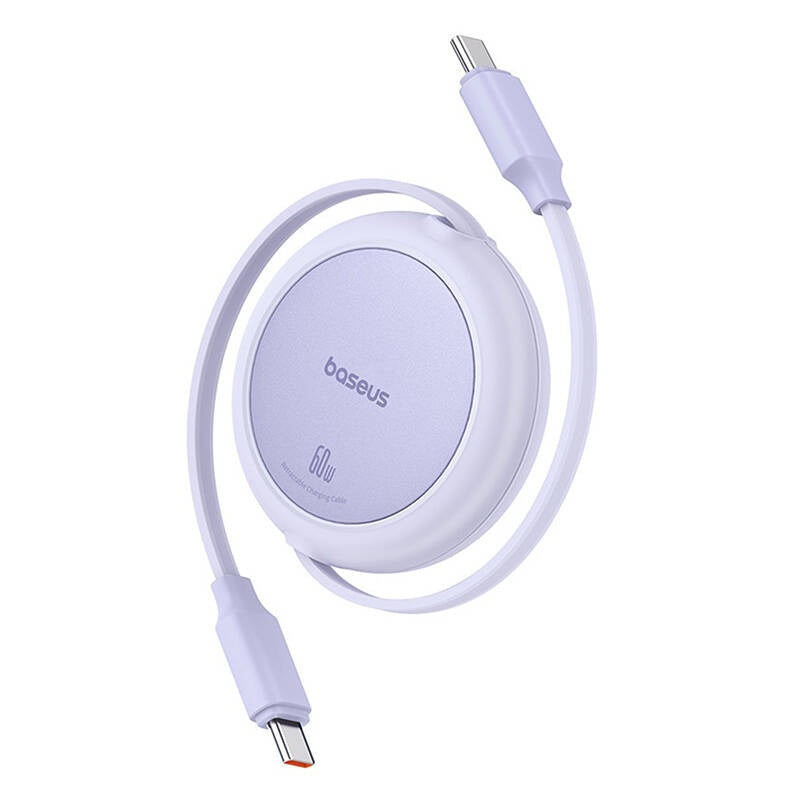 Baseus Free2Pull Mini USB-C to USB-C 60W USB cable, 1m (purple) - Product Image 1