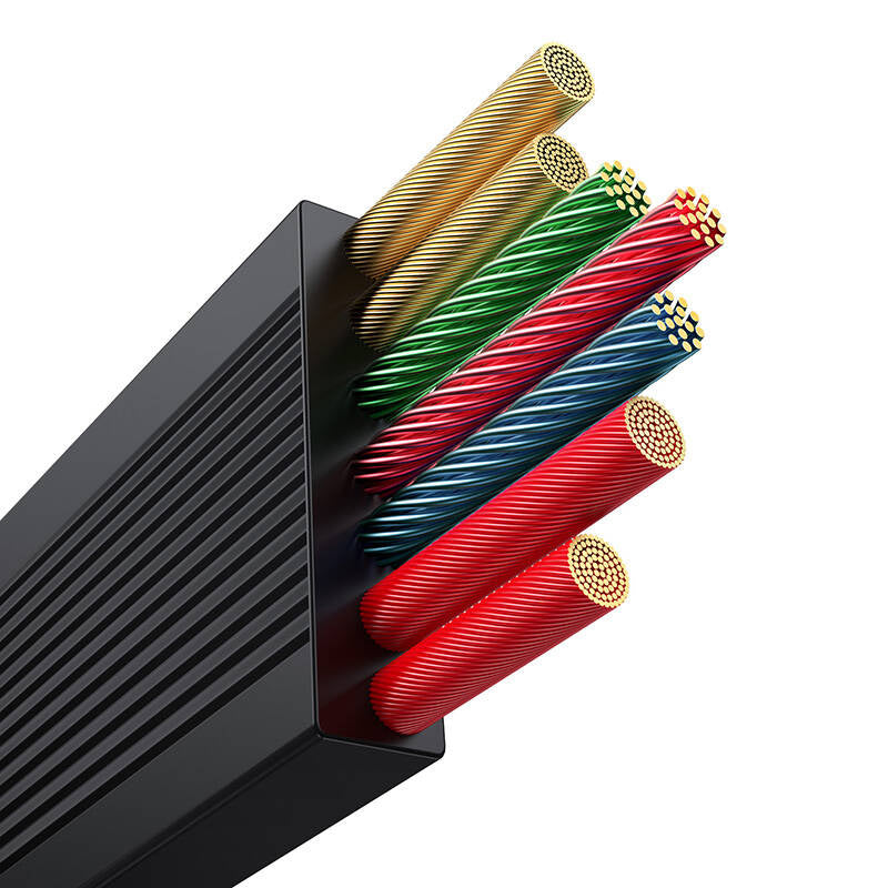 3-in-1 Baseus Free2Draw USB to M+L+C 100W cable, 1.1 m (black) - Product Image 5