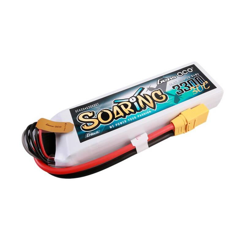 Gens ace G-Tech Soaring 3300mAh 14.8V 30C 4S1P Lipo Battery - Product Image 1