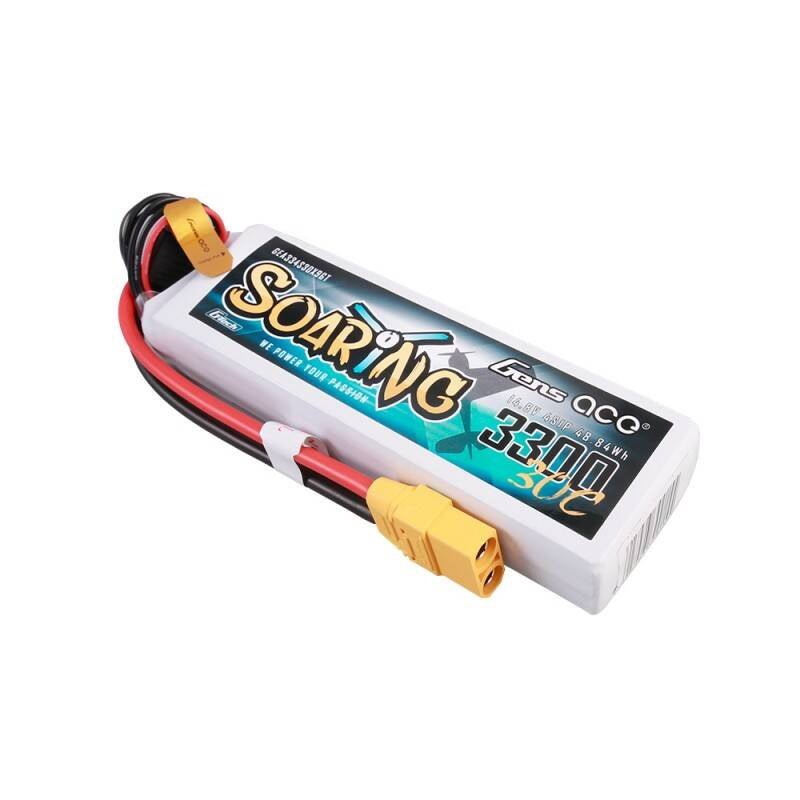 Gens ace G-Tech Soaring 3300mAh 14.8V 30C 4S1P Lipo Battery - Product Image 2