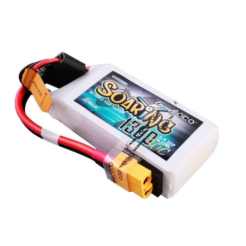 Gens ace G-Tech Soaring 1300mAh 11.1V 30C 3S1P Lipo Battery - Product Image 1