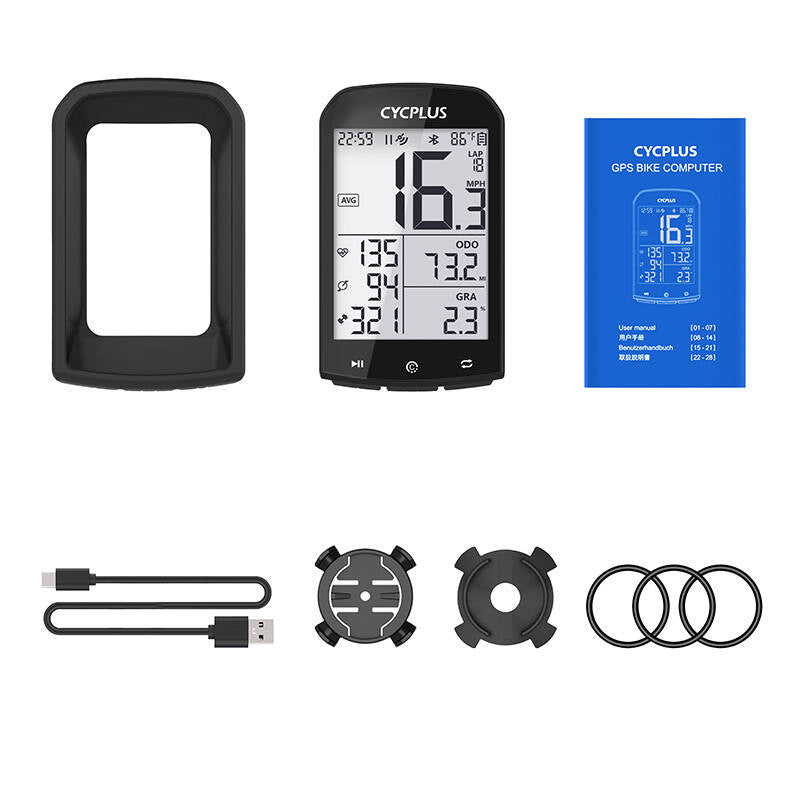 GPS-Fahrradcomputer Cycplus M1 – kompatibel mit Strava, Trainingpeaks etc.