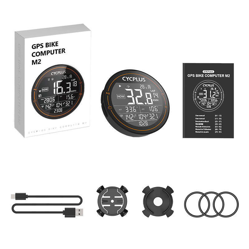 Cycplus M2 Fahrradcomputer - kompatibel mit Strava, Trainingpeaks etc.