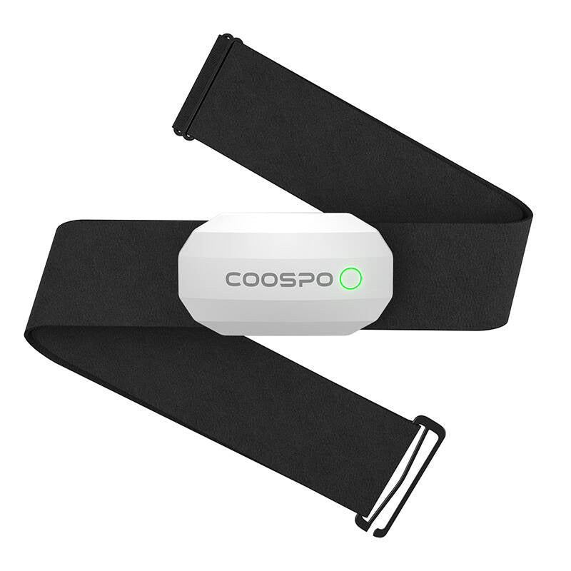 Brust-Herzfrequenzmesser Coospo H808S-W, kompatibel mit Strava Wahooo, MapMyFitness usw.