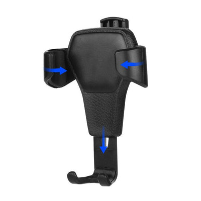 Car Holder H01 Black gravity car holder for the ventilation grille — Hurtel