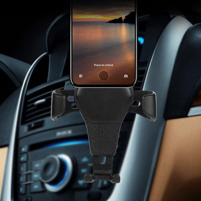 Car Holder H01 Black gravity car holder for the ventilation grille — Hurtel