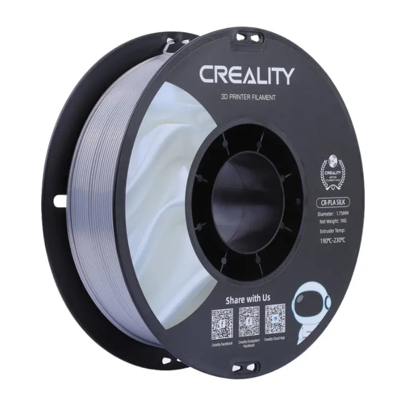 CR-Silk PLA Filament Creallity (Silber)