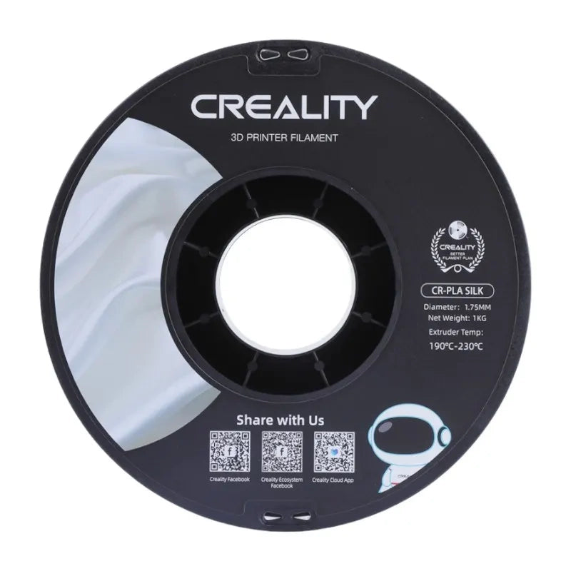 CR-Silk PLA Filament Creallity (Silber)