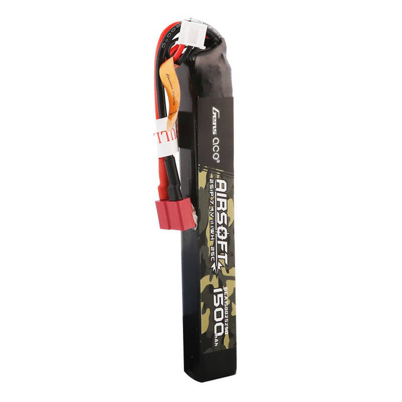 Gens ace 25C 1500 mAh 2S1P 7,4 V Airsoft Gun Lipo-Akku mit T-Stecker