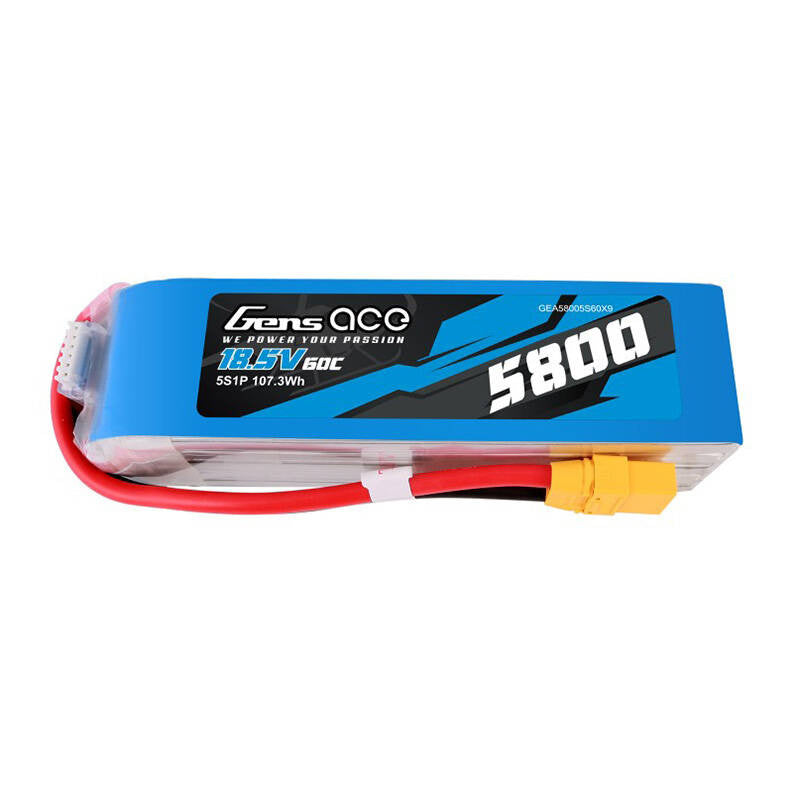 Gens ace 5800mAh 60C 18,5V 5S1P Lipo-Akkupack mit XT90-Stecker