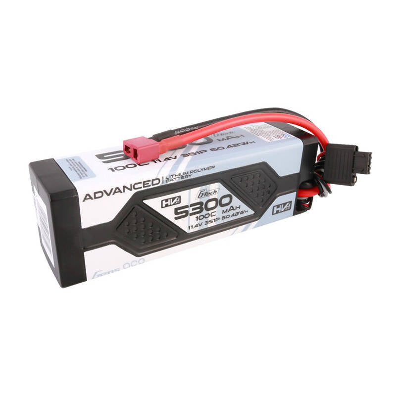 Gens ace Advanced G-Tech 5300 mAh 11,4 V 3S1P 100C HV Auto-Lipo-Akkupack, Hardcase mit Deans-Stecker