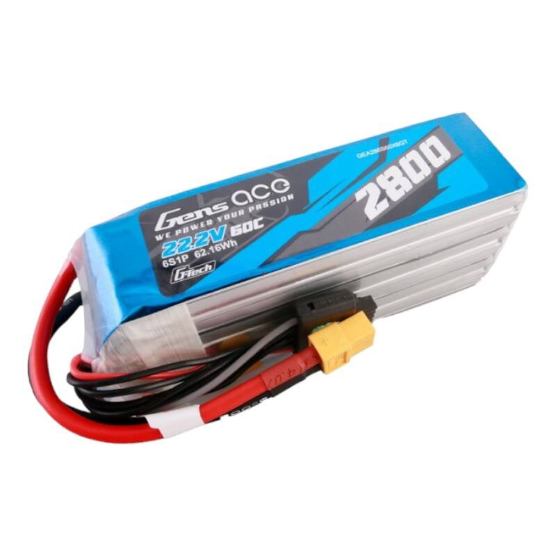 Gens ace G-Tech 2800 mAh 22,2 V 60C 6S1P Lipo-Akkupack mit XT60-Stecker