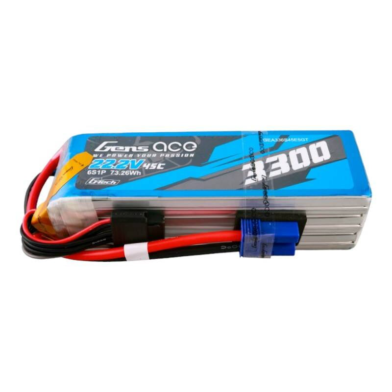 Gens ace G-Tech 3300 mAh 22,2 V 45 C 6S1P Lipo-Akkupack mit EC5-Stecker