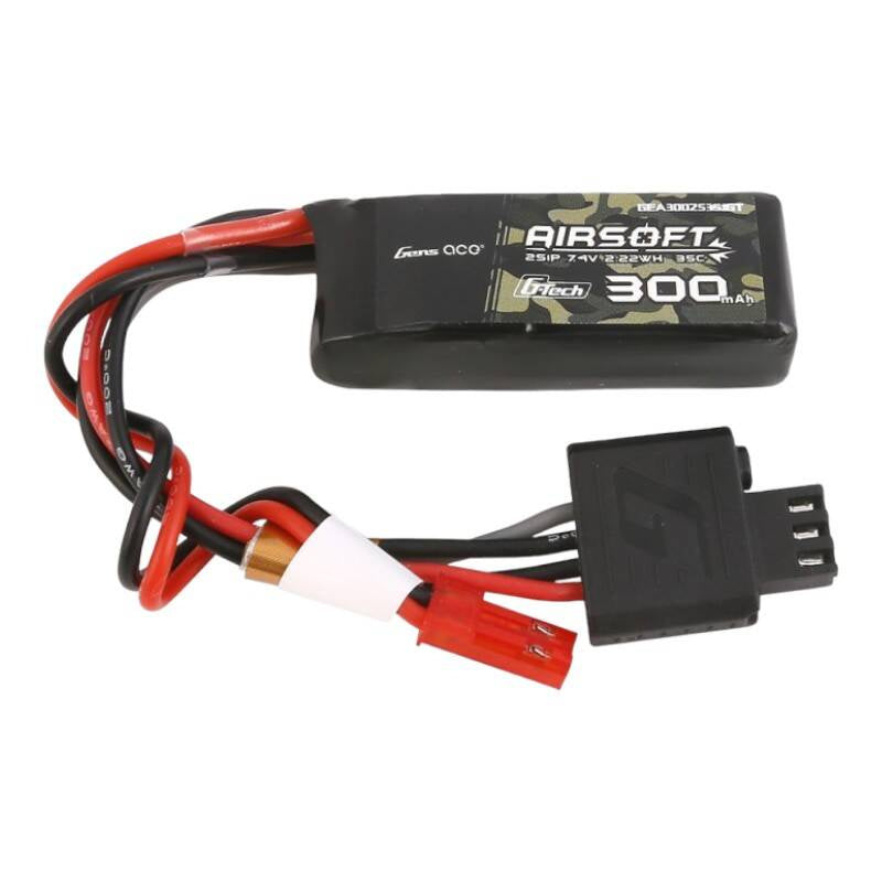 Gens ace G-Tech 35C 300 mAh 2S1P 7,4 V Airsoft Gun Lipo-Akku mit JST-SYP-Stecker