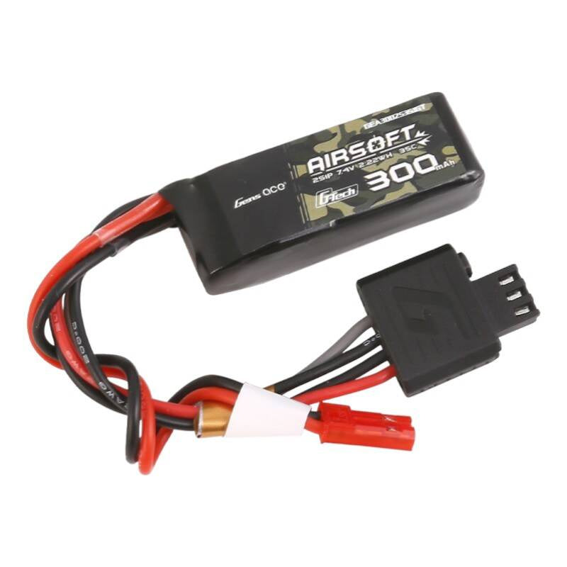 Gens ace G-Tech 35C 300 mAh 2S1P 7,4 V Airsoft Gun Lipo-Akku mit JST-SYP-Stecker